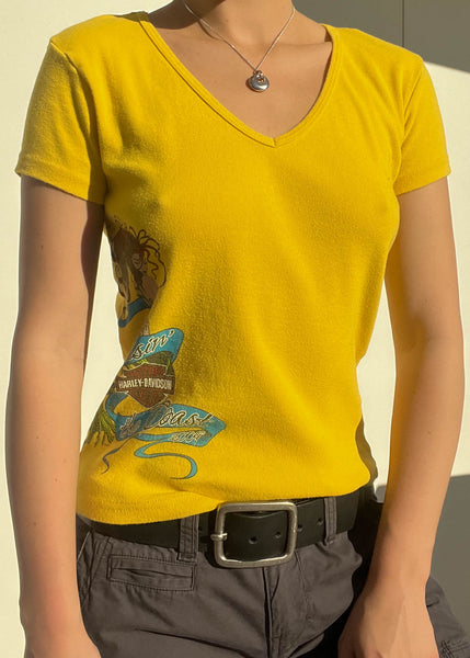Yellow Mermaid Harley Tee (S)