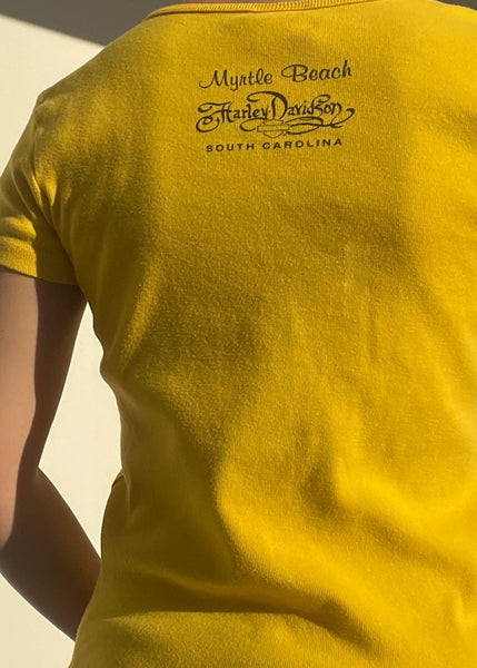 Yellow Mermaid Harley Tee (S)
