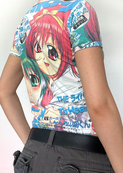 Y2k Graphic Animé Tee (S)