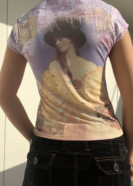 Dreamy Y2k Pastel Graphic Tee (S)