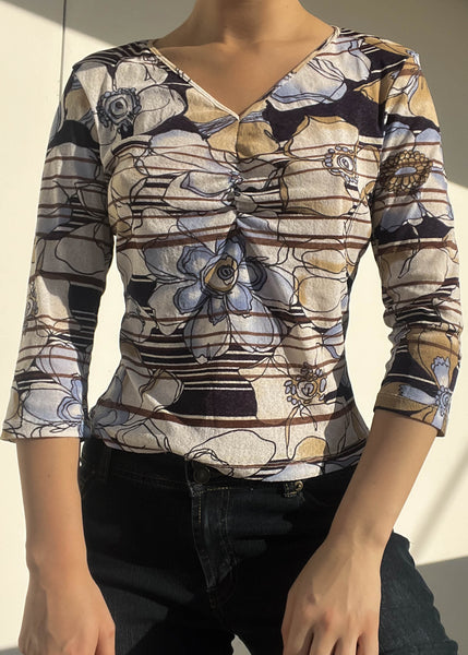 Penelope Y2k Print Top (S)