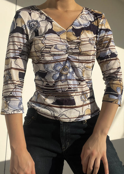 Penelope Y2k Print Top (S)