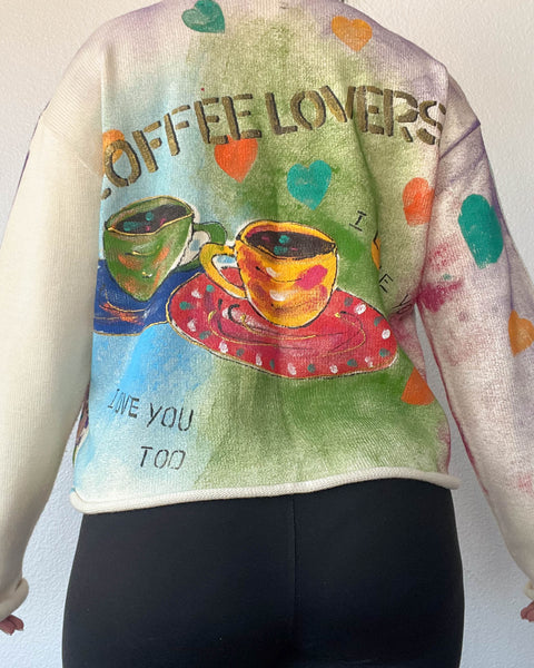 90's Coffee Cardigan (M-L)