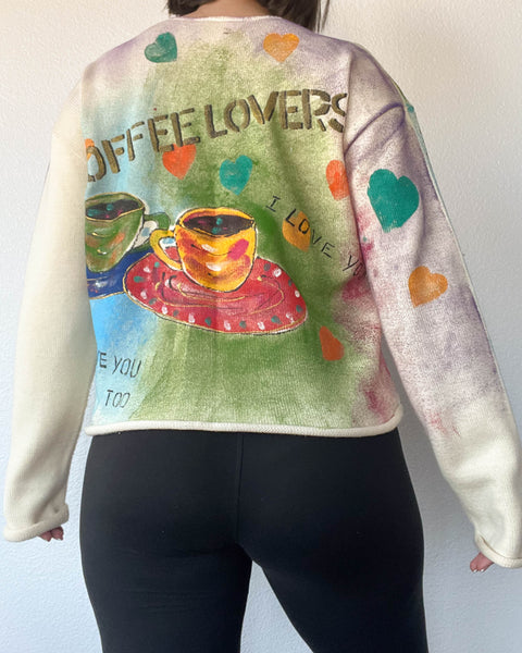 90's Coffee Cardigan (M-L)