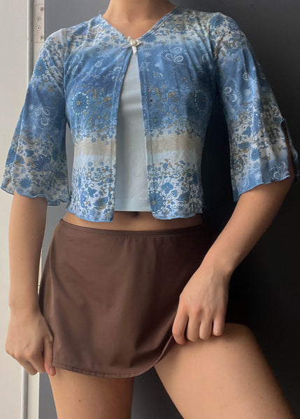 Y2k Blue Layered Top (S)