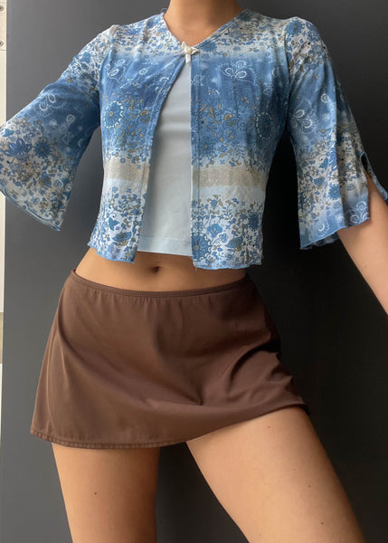 Y2k Blue Layered Top (S)