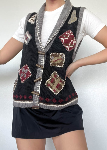 Kaden 80's Patch Vest (S-L)