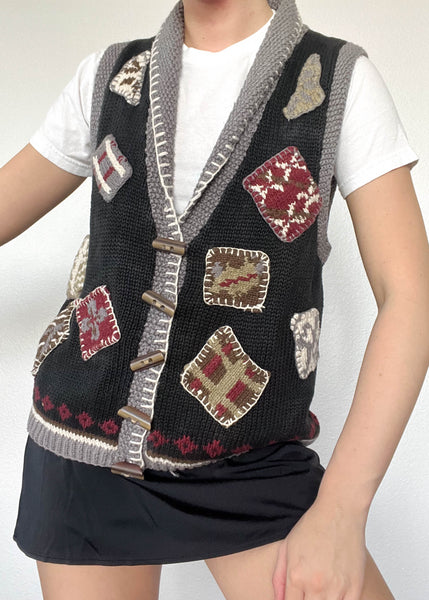 Kaden 80's Patch Vest (S-L)