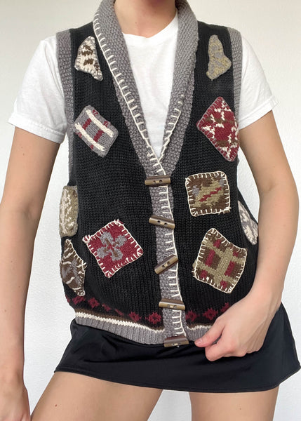 Kaden 80's Patch Vest (S-L)
