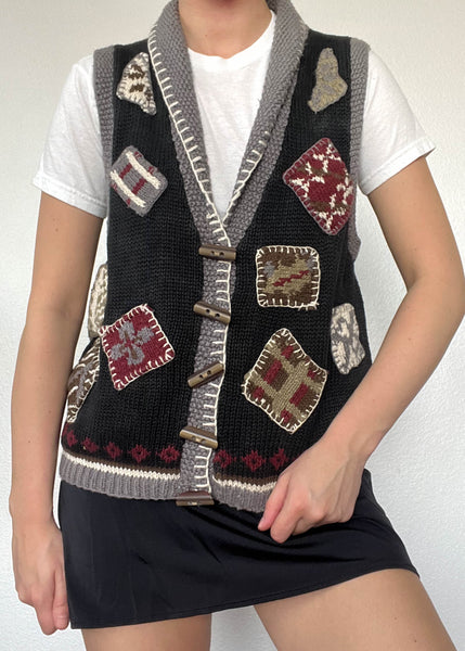Kaden 80's Patch Vest (S-L)