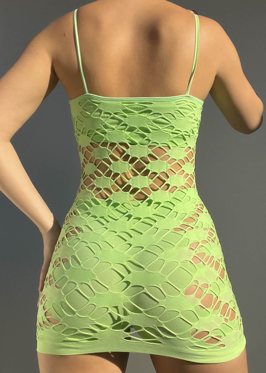 Y2k Lime Green 2 Piece Set (S) Retro and Groovy