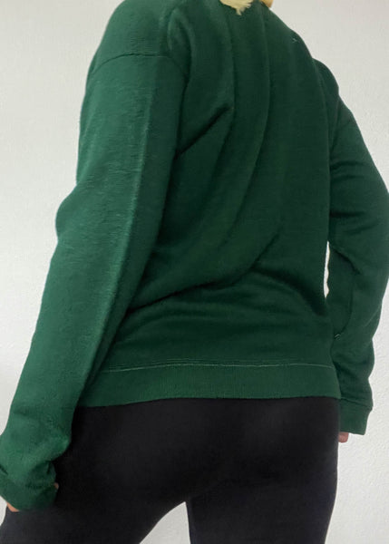 50's Forest Green Knit (M)