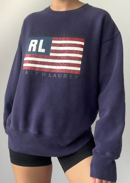 90's Plum RL Pullover (L-XL)