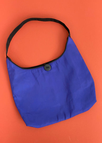 Button Blue Mini Bag
