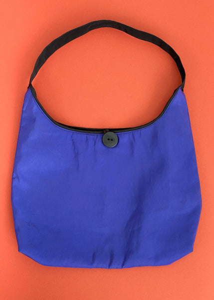 Button Blue Mini Bag