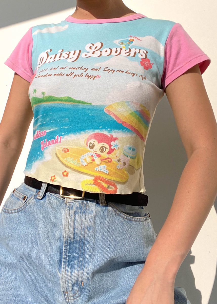 tシャツ Baby Daisyカットソー レディース ガニー GANNI Tシャツ カットソー クマ プリントTシャツ