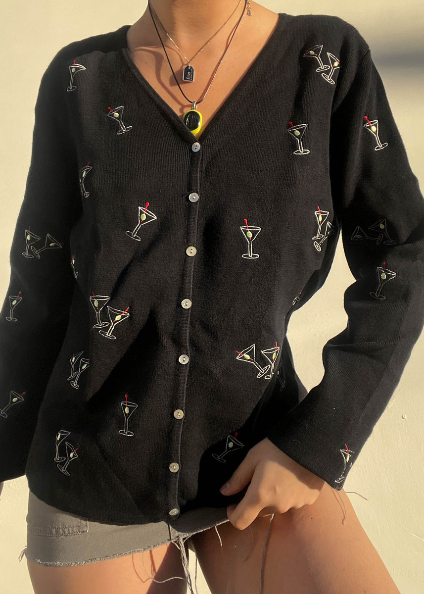 90's Martini Cardigan (ML) Retro and Groovy