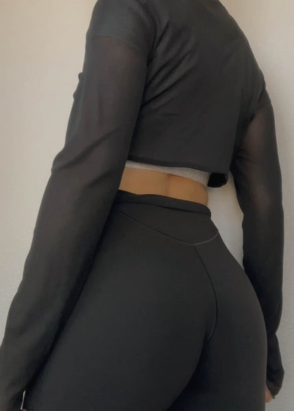 90’s Black Mesh Bolero (S-M)