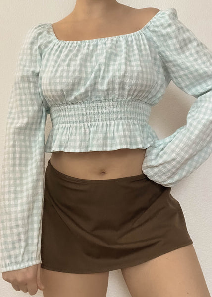 Gingham Cloud Top (S)