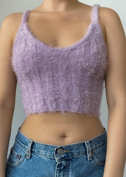90’s Fuzzy Purple Tank (S)