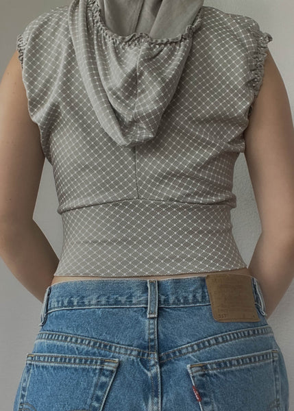 Shania Gray Zip Top (S)