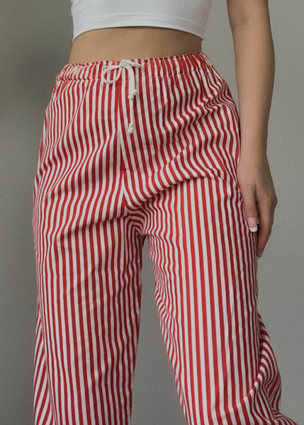80’s Striped Drawstring Capris (M)