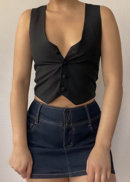 Classic Black Vest (XS)