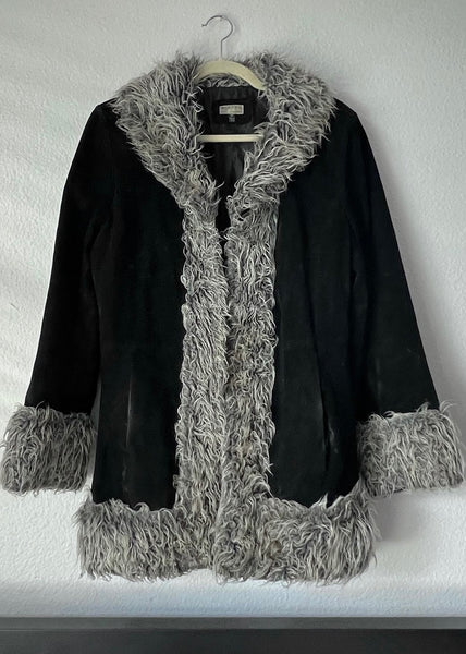 Mia 90's Fur Trim Coat (M)