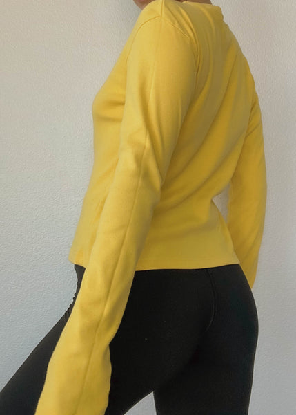 90’s Yellow Versace Long Sleeve (M)