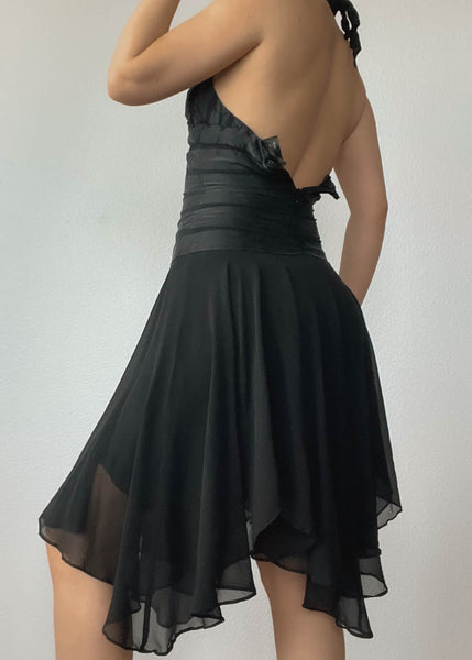 2000's Black Fairy Dress (XS)