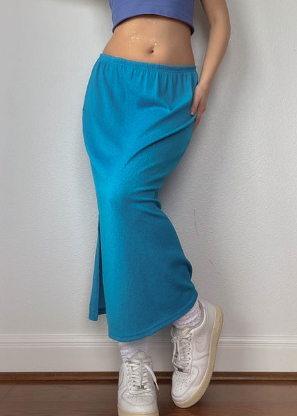 80’s Blue Maxi Skirt (S)