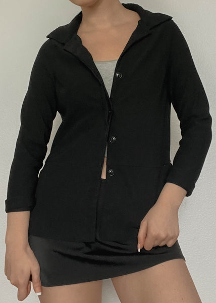 90’s Black Button-Down (S)