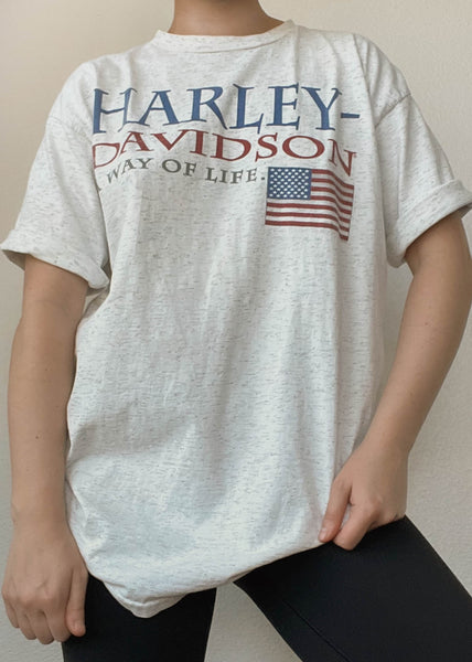 90’s Heather Harley Tee (men’s XL)