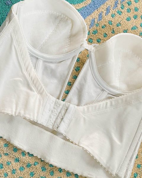 80’s White Bustier Top (S)