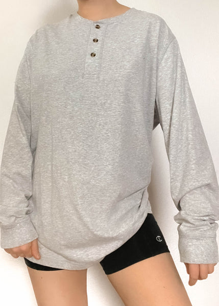 Classic Gray Henley (men’s L)