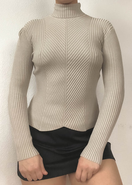 2000’s Light Gray Turtleneck (XS-S)