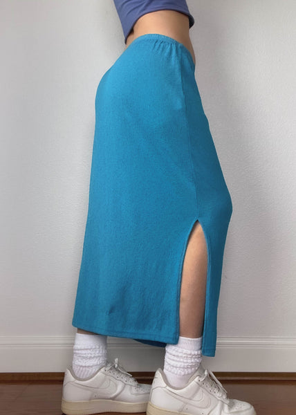 80’s Blue Maxi Skirt (S)