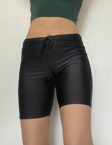 80’s Classic Black Bike Shorts (M)