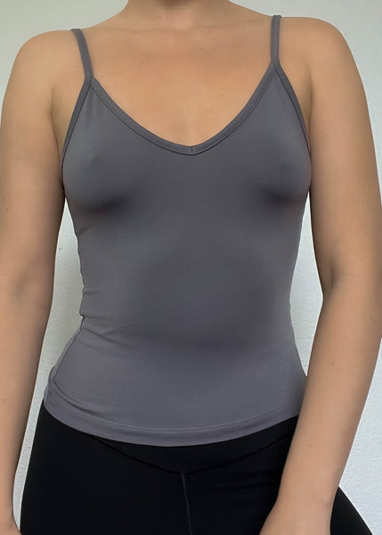 Late 90's Gray Stretch Tank (S)