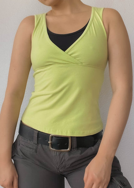 Y2k Layered Lime Tank (S)