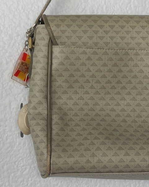 80’s Gray Purse w/ Charms