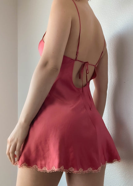 Coral Red & Pastel Orange VS Slip (S)