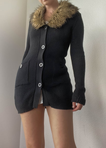 Y2k Mini Dress Cardigan (M)