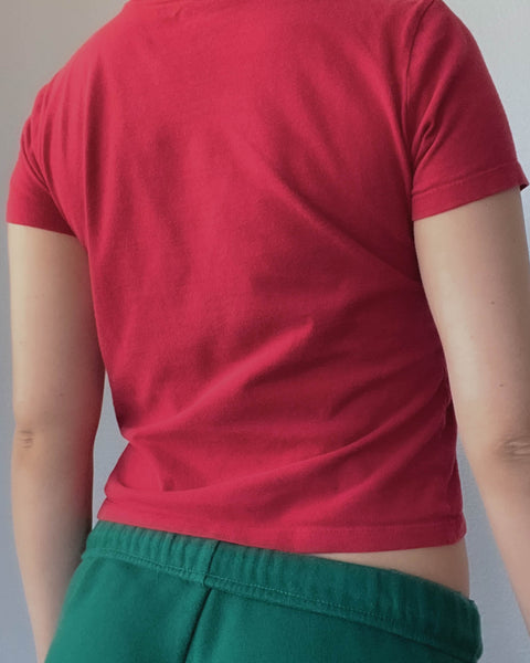 Red Mario Graphic Tee (XS-S)