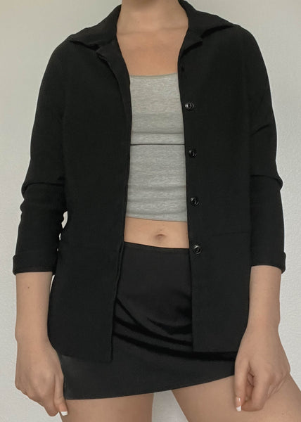 90’s Black Button-Down (S)