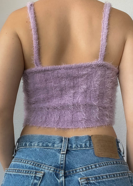 90’s Fuzzy Purple Tank (S)