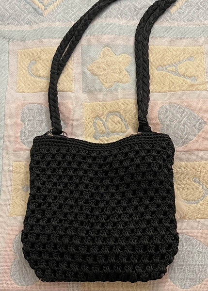 90’s Crochet Purse w/ 60’s Charms