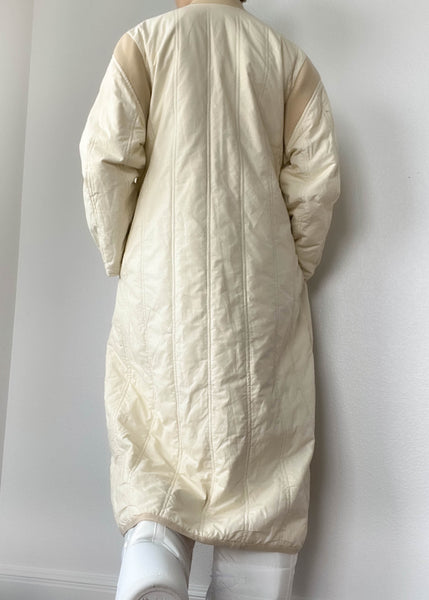 80's Cream & Beige Trench (S)