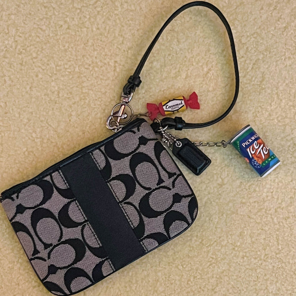 90's Coach Wristlet w/ Charms