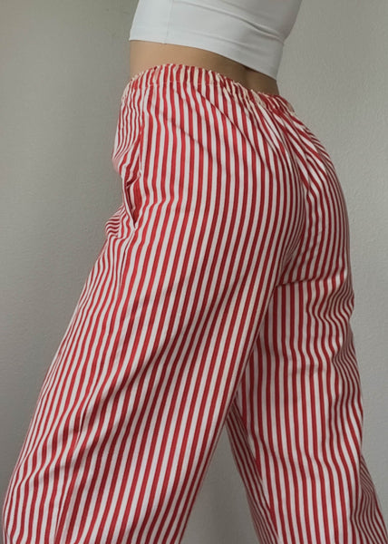 80’s Striped Drawstring Capris (M)